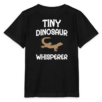 Tiny Dinosaur Whisperer - Stanley/Stella MINI CREATOR Kids’ T-Shirt - black - Front - Mikhail (115cm)
