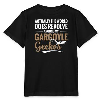 Actually, the world revolves around mine - Stanley/Stella MINI CREATOR Kids’ T-Shirt - black - Front - Mikhail (115cm)