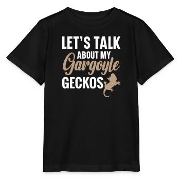 Parlons de mes geckos de réservoir d’eau - T-shirt bio MINI CREATOR Stanley/Stella Enfant - noir - Devant - Mikhail (115cm)