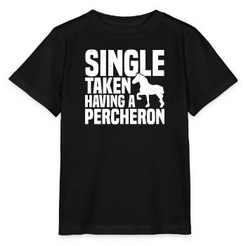 Single, Genommen, Einen Percheron Haben - Stanley/Stella Kinder T-Shirt MINI CREATOR  - Schwarz - Vorne - Mikhail (115cm)