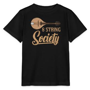 Mandoline 8 String Society - Stanley/Stella Kinder T-Shirt MINI CREATOR  - Schwarz - Vorne - Mikhail (115cm)