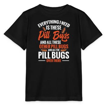 All I need are these pill mistakes - Stanley/Stella MINI CREATOR Kids’ T-Shirt - black - Front - Mikhail (115cm)