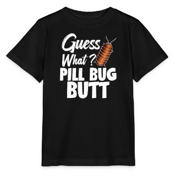 Erraten Sie, Was? Pill Bug Butt - Stanley/Stella Kinder T-Shirt MINI CREATOR  - Schwarz - Vorne - Mikhail (115cm)