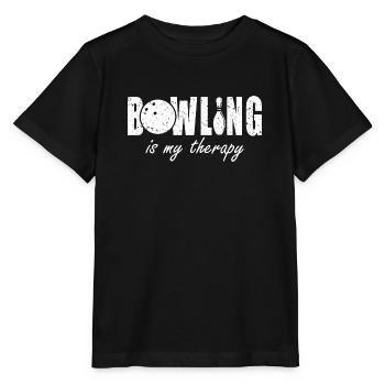 Bowling ist meine Therapie | Für Bowler - Stanley/Stella Kinder T-Shirt MINI CREATOR  - Schwarz - Vorne - Mikhail (115cm)