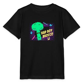 Bad Boy Broccoli - Stanley/Stella MINI CREATOR Kids’ T-Shirt - black - Front - Mikhail (115cm)