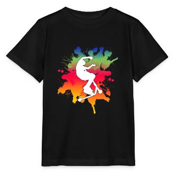 Freestyle Scooter - Stanley/Stella Kinder T-Shirt MINI CREATOR  - Schwarz - Vorne - Mikhail (115cm)
