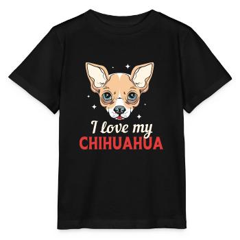 Chihuahua - T-shirt bio MINI CREATOR Stanley/Stella Enfant - noir - Devant - Mikhail (115cm)