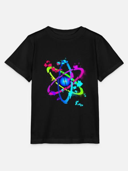 Disrupted Atom - Stanley/Stella Kinder T-Shirt MINI CREATOR - Schwarz