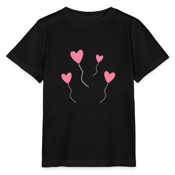 Luftballons - Stanley/Stella Kinder T-Shirt MINI CREATOR  - Schwarz - Vorne - Mikhail (115cm)