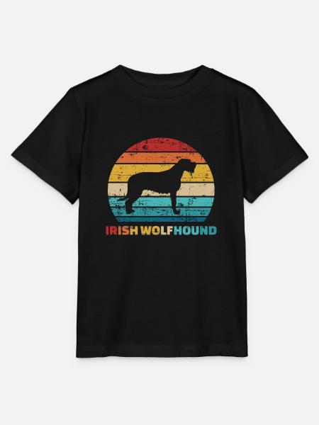 Irischer Wolfshund - Stanley/Stella Kinder T-Shirt MINI CREATOR - Schwarz