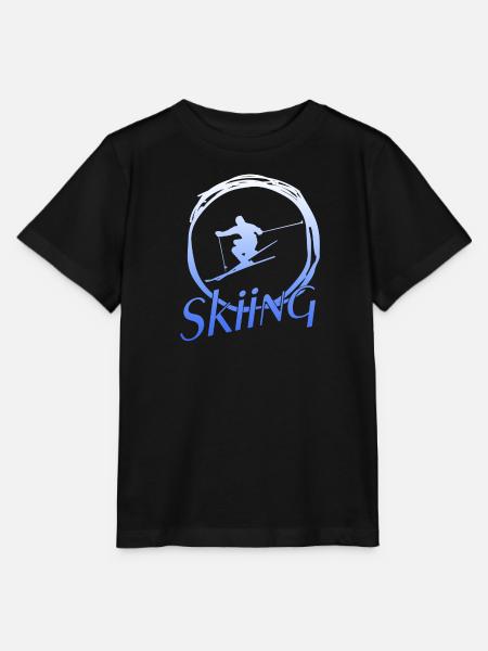 Skiing - Stanley/Stella Kinder T-Shirt MINI CREATOR - Schwarz