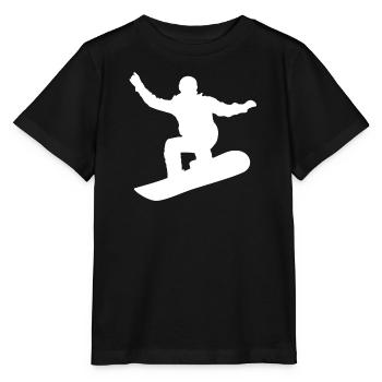 Snowboard, Halfpipe, Wintersport, Skiurlaub - Stanley/Stella Kinder T-Shirt MINI CREATOR  - Schwarz - Vorne - Mikhail (115cm)