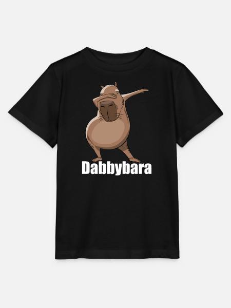 Dabbybara - Capybara dabbing - Stanley/Stella Kinder T-Shirt MINI CREATOR - Schwarz