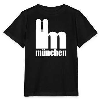 Servus - Gruß aus München - Frauenkirche - Stanley/Stella Kinder T-Shirt MINI CREATOR  - Schwarz - Vorne - Mikhail (115cm)