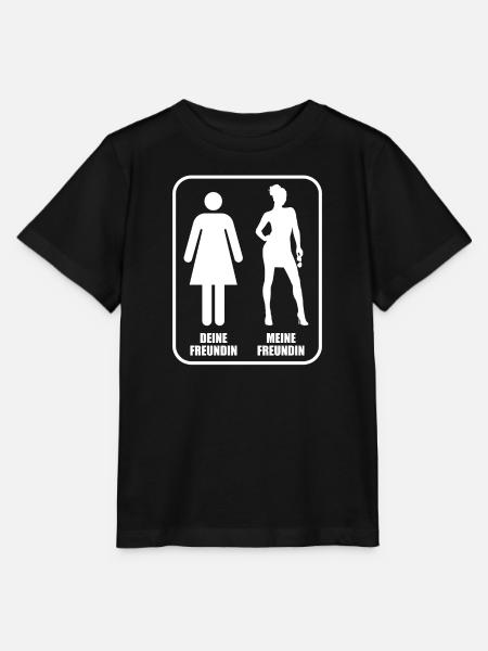 Deine Freundin - meine Freundin, Vergleich - Stanley/Stella Kinder T-Shirt MINI CREATOR  - Schwarz