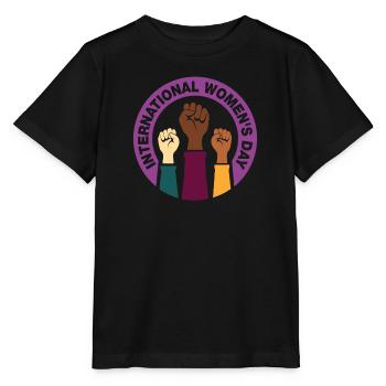 Frauentag, Internationaler Frauentag, Happy Women' - Stanley/Stella Kinder T-Shirt MINI CREATOR  - Schwarz - Vorne - Mikhail (115cm)