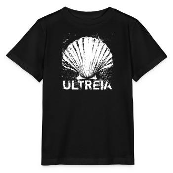 Ultreia, Jakobsmuschel, Santiago de Compostela - Stanley/Stella Kinder T-Shirt MINI CREATOR  - Schwarz - Vorne - Mikhail (115cm)