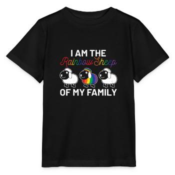 lgbt - Stanley/Stella MINI CREATOR Kids’ T-Shirt - black - Front - Mikhail (115cm)