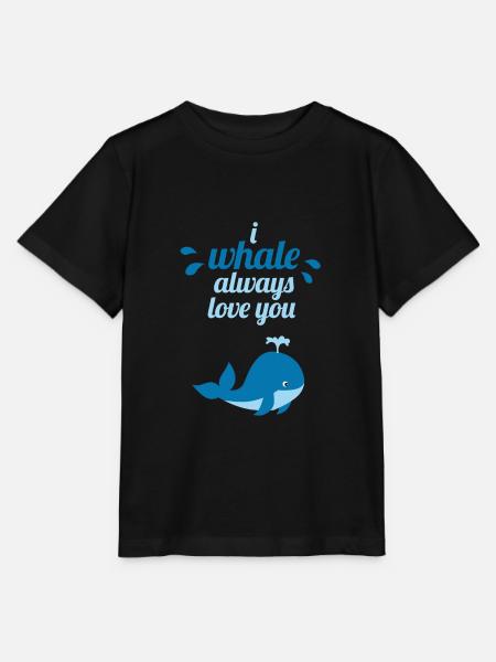 Wal Walfisch Blauwal Walfang Sprüche lustig cool - Stanley/Stella Kinder T-Shirt MINI CREATOR - Schwarz
