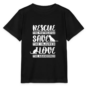 Funny Cat Kitty Kitten Men Women Girl Mom Birthday - Stanley/Stella MINI CREATOR Kids’ T-Shirt - black - Front - Mikhail (115cm)