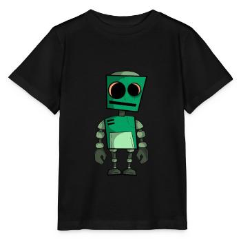 Robot Tinkerer Gift - Stanley/Stella MINI CREATOR Kids’ T-Shirt - black - Front - Mikhail (115cm)