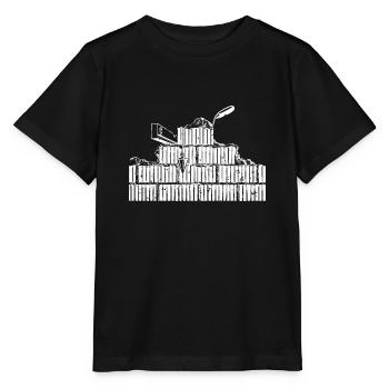 Maurer Geschenkkdeen Pocket - Stanley/Stella Kinder T-Shirt MINI CREATOR  - Schwarz - Vorne - Mikhail (115cm)