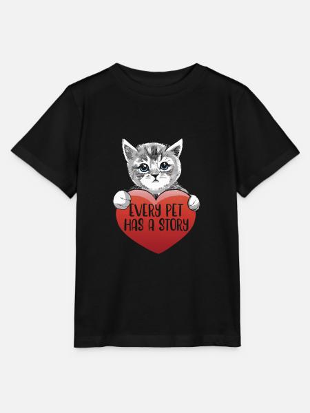 ANIMAL RESCUE ANIMAL AID - Stanley/Stella MINI CREATOR Kids’ T-Shirt - black