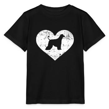 Lévrier afghan - T-shirt bio MINI CREATOR Stanley/Stella Enfant - noir - Devant - Mikhail (115cm)