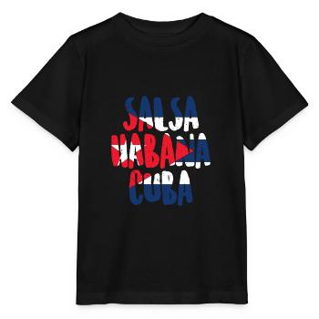 Salsa Havanna Kuba - Stanley/Stella Kinder T-Shirt MINI CREATOR  - Schwarz - Vorne - Mikhail (115cm)
