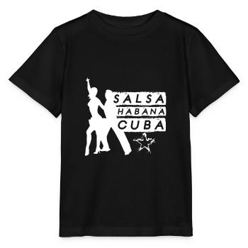 Salsa Havanna Kuba - Stanley/Stella Kinder T-Shirt MINI CREATOR  - Schwarz - Vorne - Mikhail (115cm)