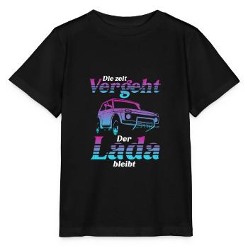 Cadeau tout-terrain Lada Niva SUV - T-shirt bio MINI CREATOR Stanley/Stella Enfant - noir - Devant - Mikhail (115cm)