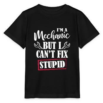 I 'm A Mechanic - Stanley/Stella MINI CREATOR Kids’ T-Shirt - black - Front - Mikhail (115cm)