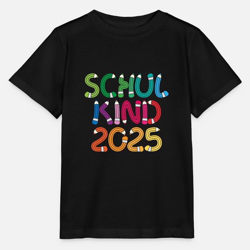 Schulkind 2025 Einschulung Schulanfang - Stanley/Stella Kinder T-Shirt MINI CREATOR  - Schwarz