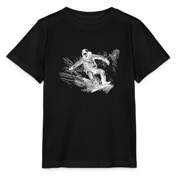 Snowboarding Ride Style Tiefschnee Snowboard Move - Stanley/Stella Kinder T-Shirt MINI CREATOR  - Schwarz - Vorne - Mikhail (115cm)