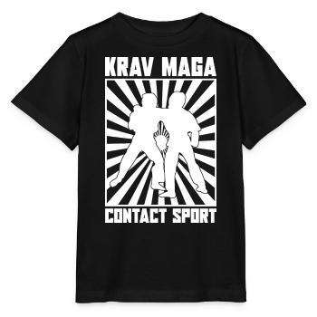 Israël Arts Martiaux Sparring Cadeau Krav Maga - T-shirt bio MINI CREATOR Stanley/Stella Enfant - noir - Devant - Mikhail (115cm)
