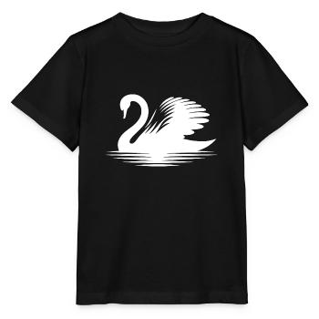 Silhouette de cygne élégante, beau portrait - T-shirt bio MINI CREATOR Stanley/Stella Enfant - noir - Devant - Mikhail (115cm)