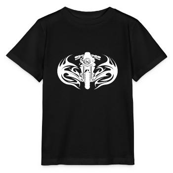 Motorrad Rennsport Tattoo Splash Style - Stanley/Stella Kinder T-Shirt MINI CREATOR  - Schwarz - Vorne - Mikhail (115cm)