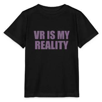La réalité virtuelle est ma réalité - T-shirt bio MINI CREATOR Stanley/Stella Enfant - noir - Devant - Mikhail (115cm)