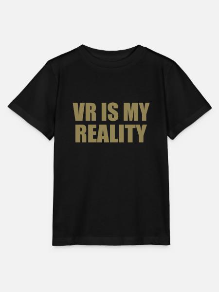 VR is my REALITY - Stanley/Stella Kinder T-Shirt MINI CREATOR  - Schwarz