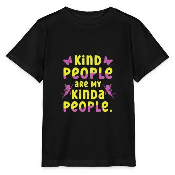 Les gens sympathiques sont mon genre de personnes - T-shirt bio MINI CREATOR Stanley/Stella Enfant - noir - Devant - Mikhail (115cm)