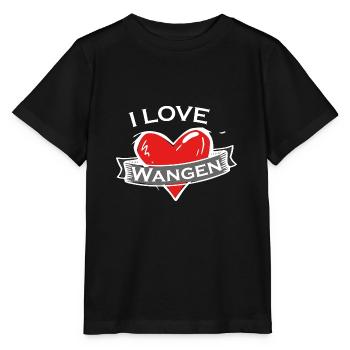 Wangen - Ich liebe Stadtnamen in Tattoo Stil - Stanley/Stella Kinder T-Shirt MINI CREATOR  - Schwarz - Vorne - Mikhail (115cm)