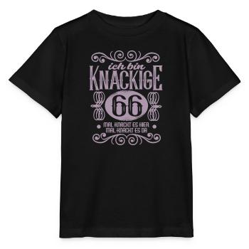 66. Geburtstag Frauen Königin Knackige 66 - Stanley/Stella Kinder T-Shirt MINI CREATOR  - Schwarz - Vorne - Mikhail (115cm)