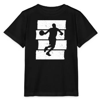 Basketteur de basket-ball Sunset - T-shirt bio MINI CREATOR Stanley/Stella Enfant - noir - Devant - Mikhail (115cm)