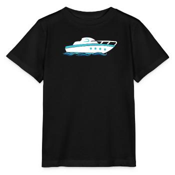 Conception de bateaux à moteur pour les plaisanciers à moteur - T-shirt bio MINI CREATOR Stanley/Stella Enfant - noir - Devant - Mikhail (115cm)
