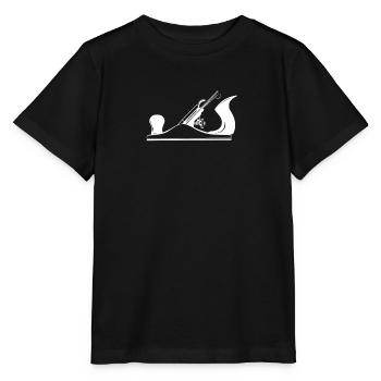 Schreiner Werkzeug Hobel Design - Stanley/Stella Kinder T-Shirt MINI CREATOR  - Schwarz - Vorne - Mikhail (115cm)
