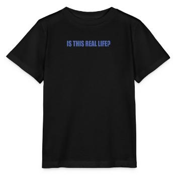 Est-ce la vraie vie? Est-ce le joueur de la vraie vie - T-shirt bio MINI CREATOR Stanley/Stella Enfant - noir - Devant - Mikhail (115cm)