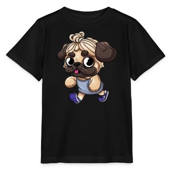 Carlin sportif : en forme et actif sur la route - T-shirt bio MINI CREATOR Stanley/Stella Enfant - noir - Devant - Mikhail (115cm)