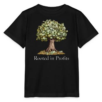 La magie de l’arbre d’argent « enracinée dans les profits » - T-shirt bio MINI CREATOR Stanley/Stella Enfant - noir - Devant - Mikhail (115cm)
