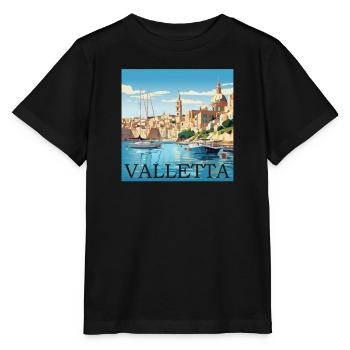 La Valette Malte Joyau méditerranéen - T-shirt bio MINI CREATOR Stanley/Stella Enfant - noir - Devant - Mikhail (115cm)