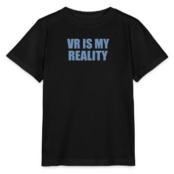 La réalité virtuelle est ma réalité - T-shirt bio MINI CREATOR Stanley/Stella Enfant - noir - Devant - Mikhail (115cm)